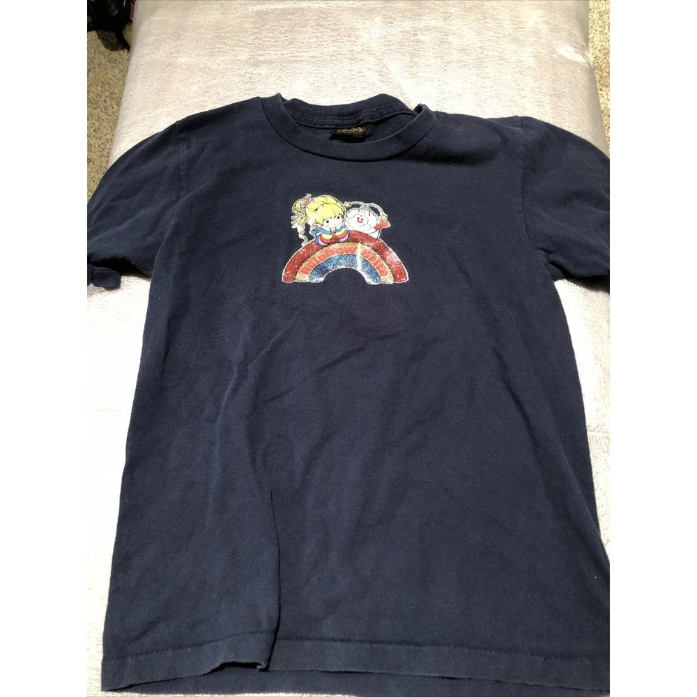 Rainbow Brite Girls Tshirt Vintage 1980's Single Stitch Girls L14-16 Made In USA